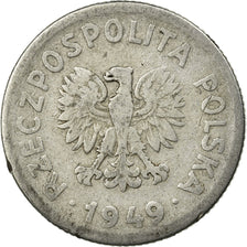 Monnaie, Pologne, Zloty, 1949, Kremnica, TB, Copper-nickel, KM:45