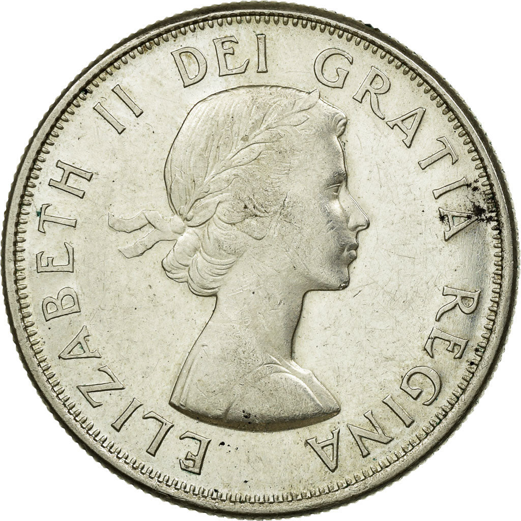Monnaie, Canada, Elizabeth II, 50 Cents, 1959, Royal Canadian Mint, Ottawa, TTB