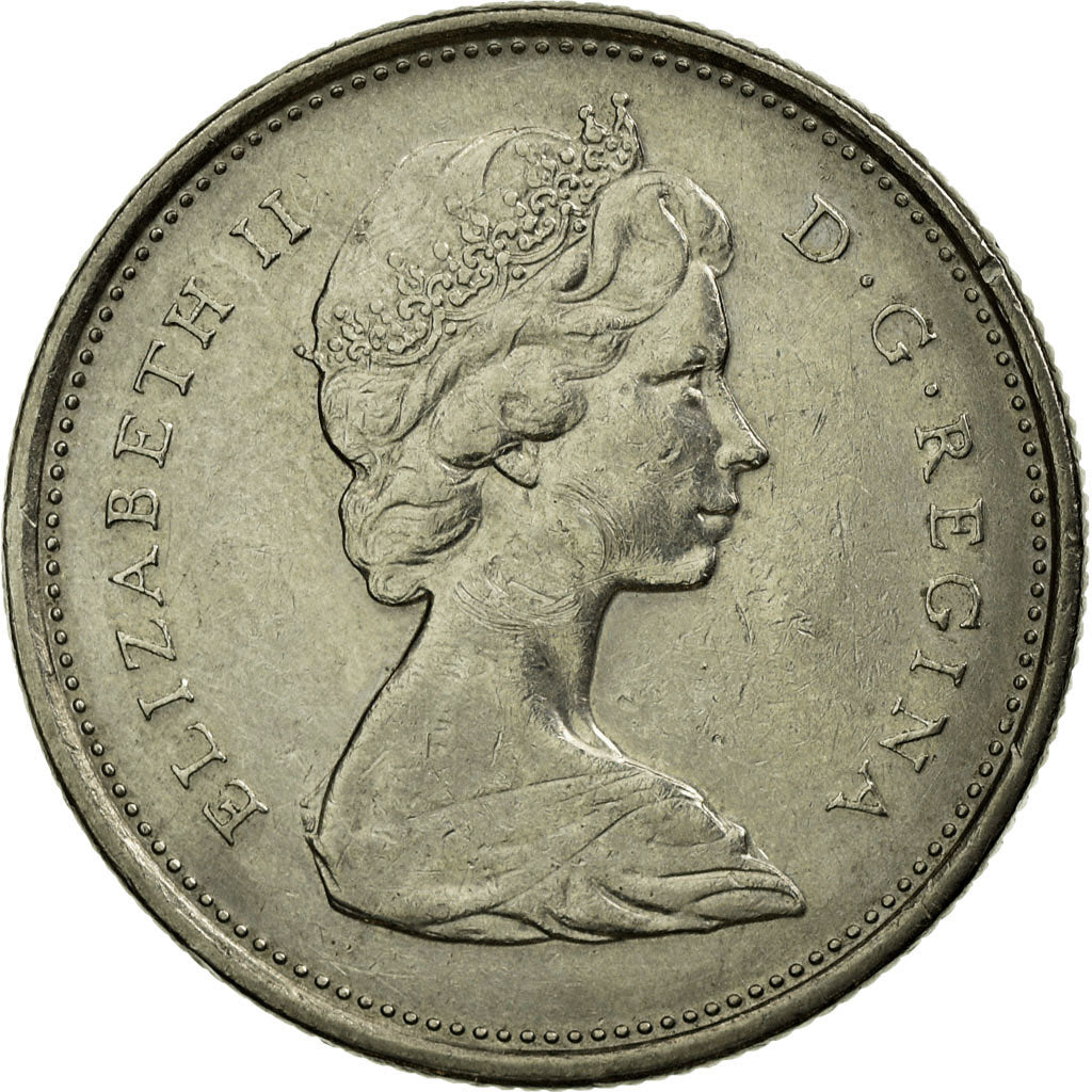 Coin, Canada, Elizabeth II, 25 Cents, 1971, Royal Canadian Mint, Ottawa