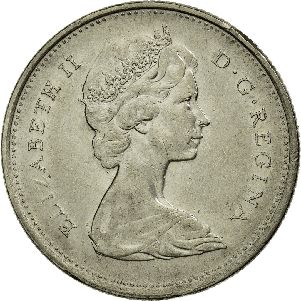 Coin, Canada, Elizabeth II, 25 Cents, 1975, Royal Canadian Mint, Ottawa