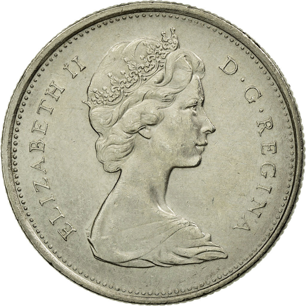 Coin, Canada, Elizabeth II, 25 Cents, 1975, Royal Canadian Mint, Ottawa
