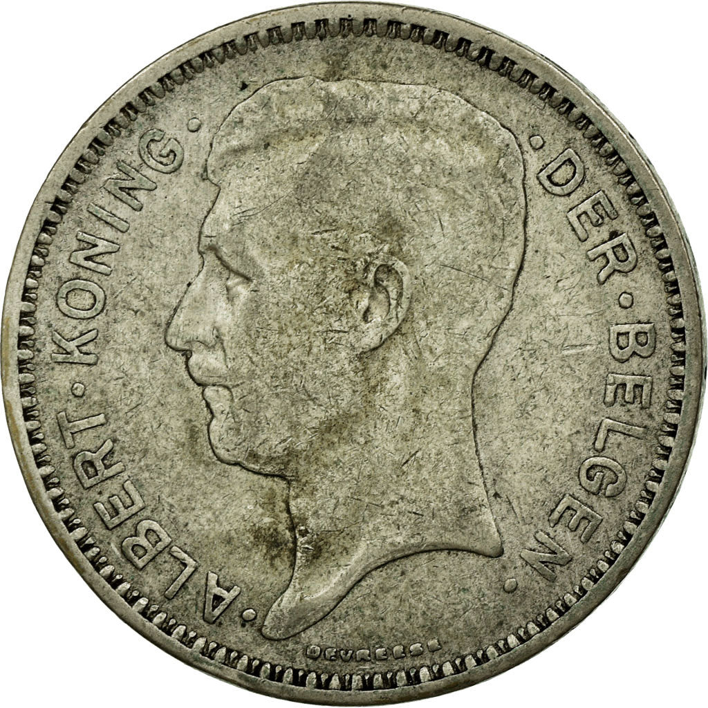 Coin, Belgium, 20 Francs, 20 Frank, 1934, EF(40-45), Silver, KM:104.1