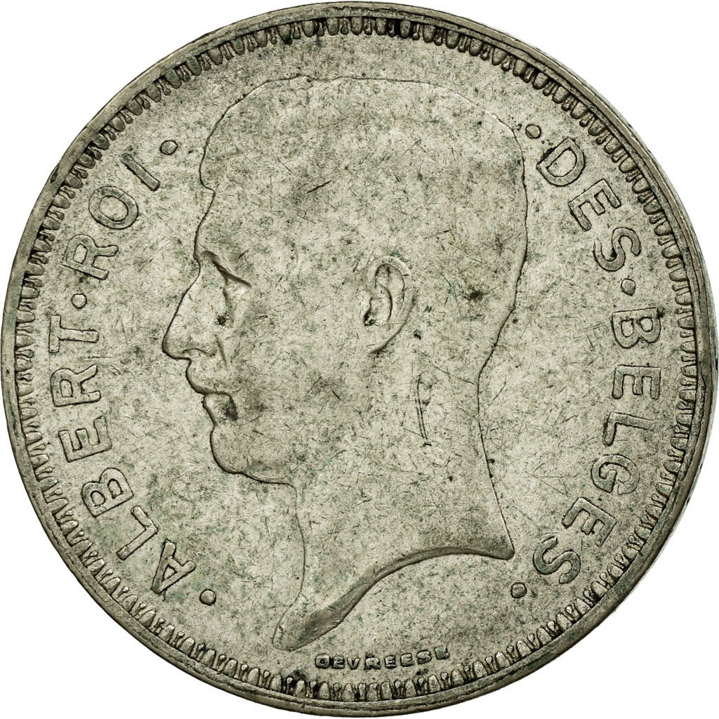 Coin, Belgium, 20 Francs, 20 Frank, 1934, VF(30-35), Silver, KM:103.1