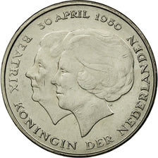 Coin, Netherlands, Beatrix, Investiture of New Queen, Gulden, 1980, EF(40-45)