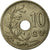 Moneta, Belgia, 10 Centimes, 1925, EF(40-45), Miedź-Nikiel, KM:86