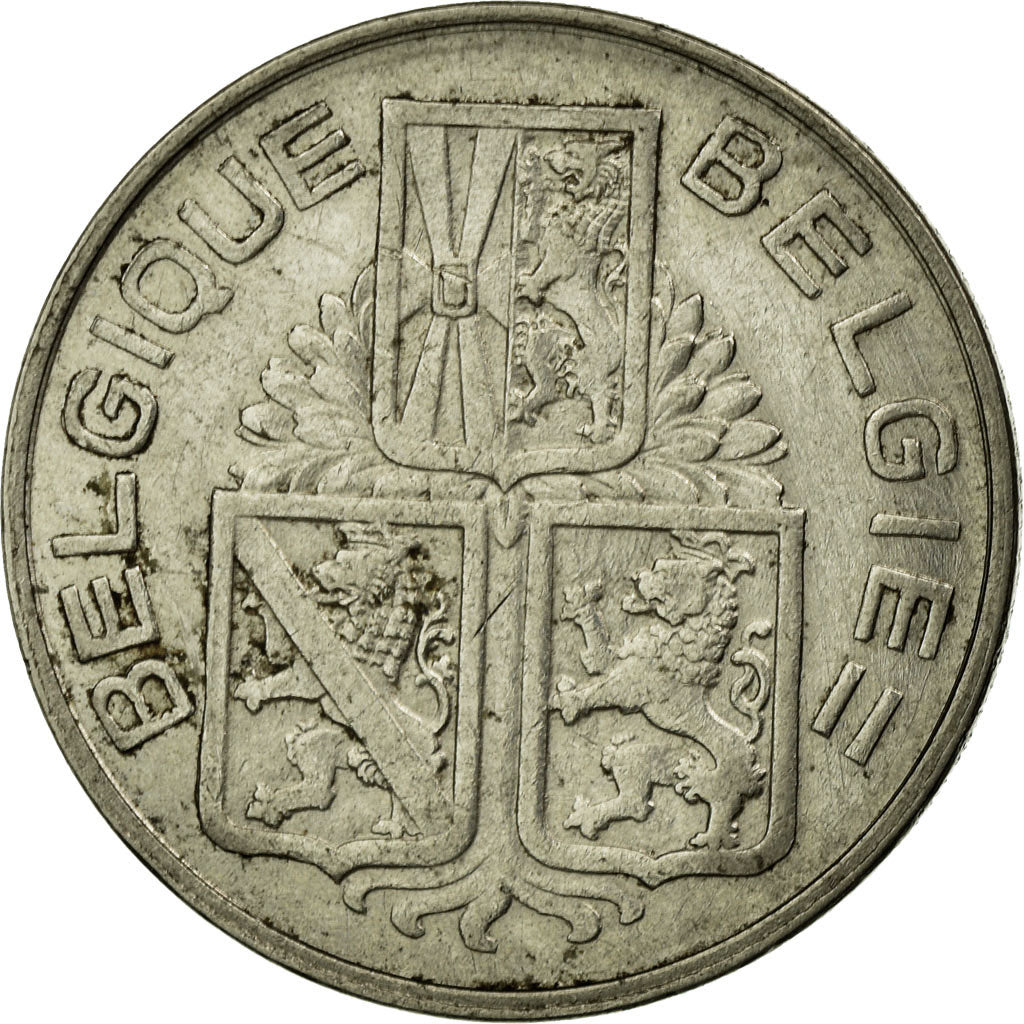 Coin, Belgium, Franc, 1939, EF(40-45), Nickel, KM:119