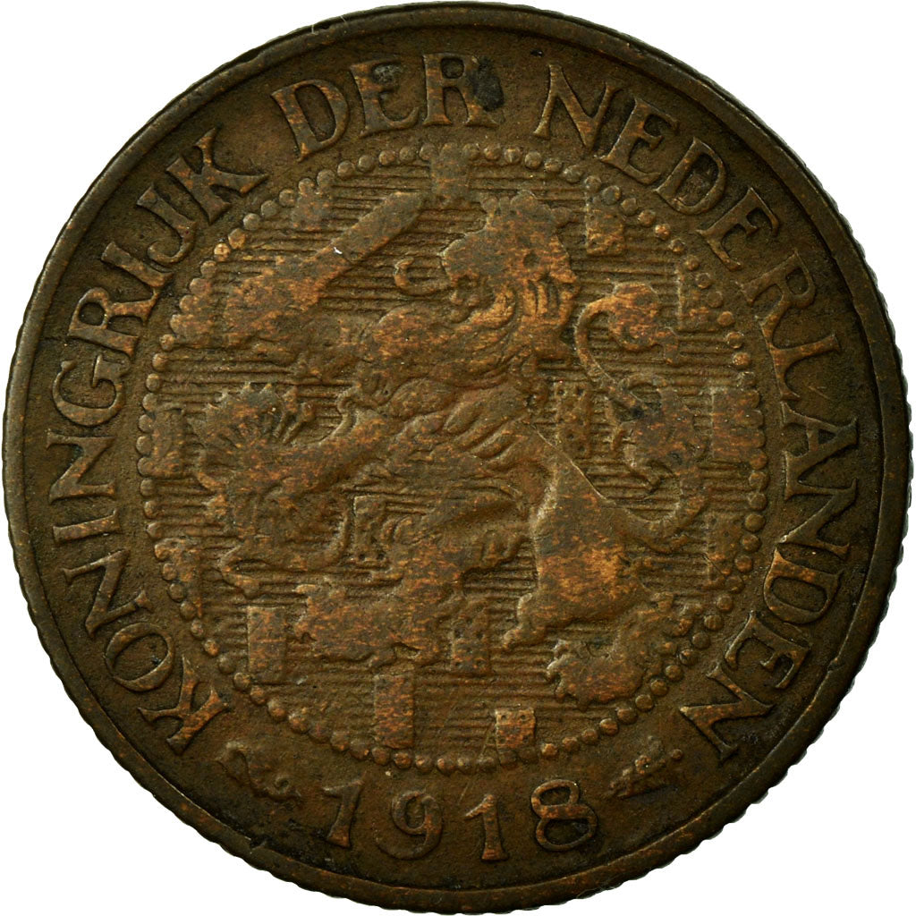 Coin, Netherlands, Wilhelmina I, Cent, 1918, VF(20-25), Bronze, KM:152