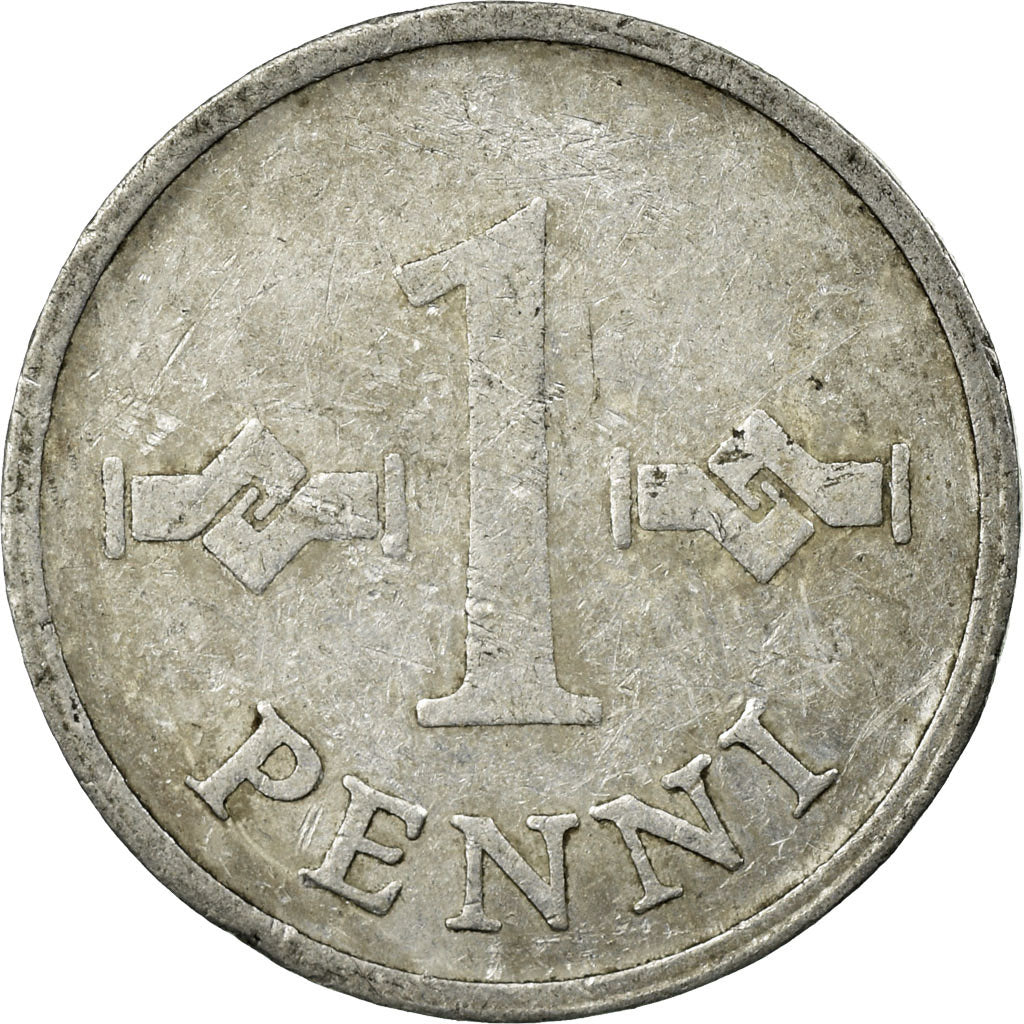 Coin, Finland, Penni, 1969, VF(20-25), Aluminum, KM:44a