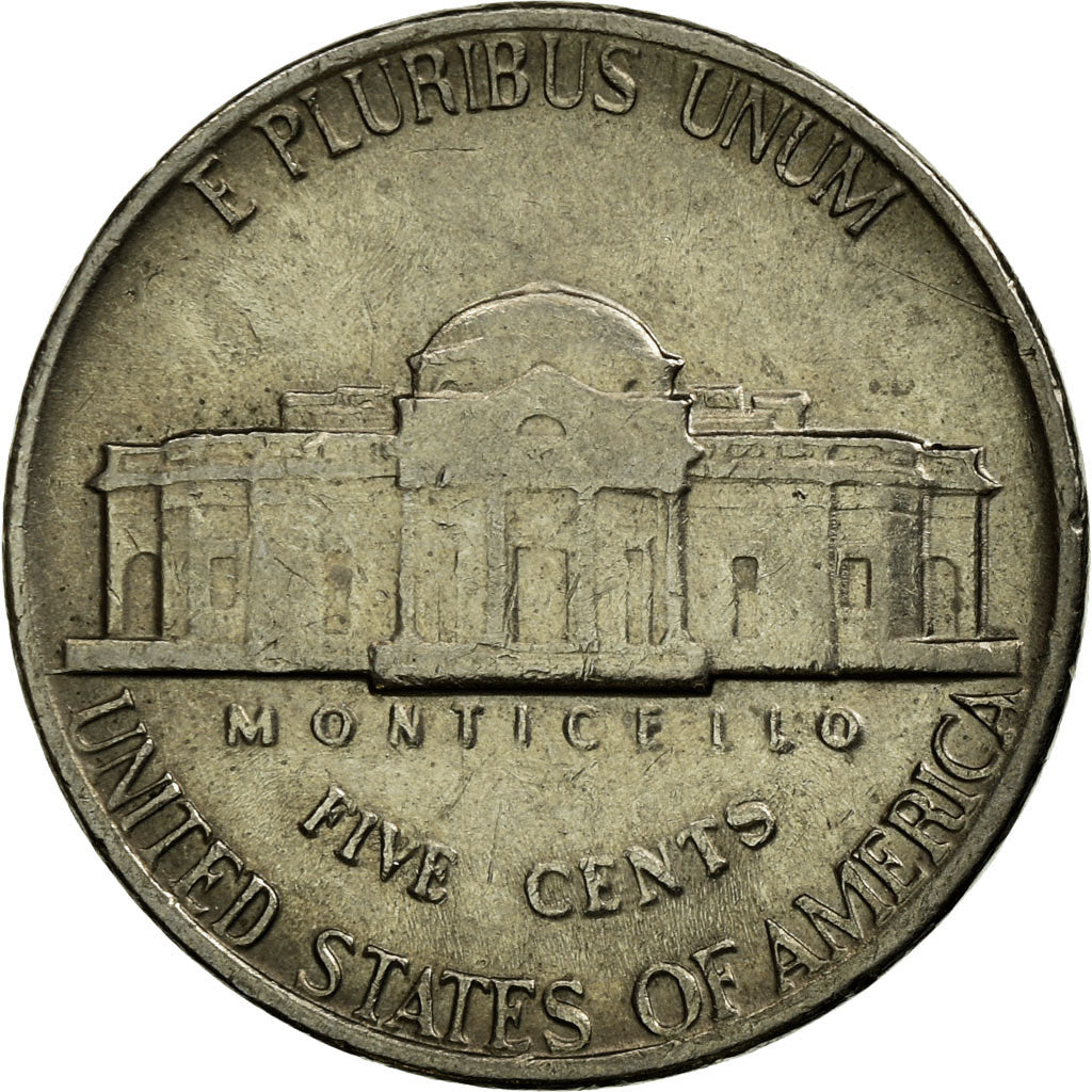 Coin, United States, Jefferson Nickel, 5 Cents, 1980, U.S. Mint, Philadelphia