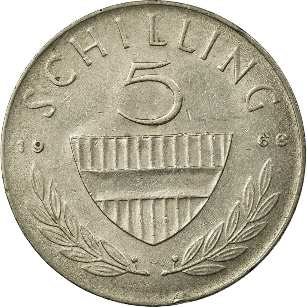Coin, Austria, 5 Schilling, 1968, EF(40-45), Copper-nickel, KM:2889a