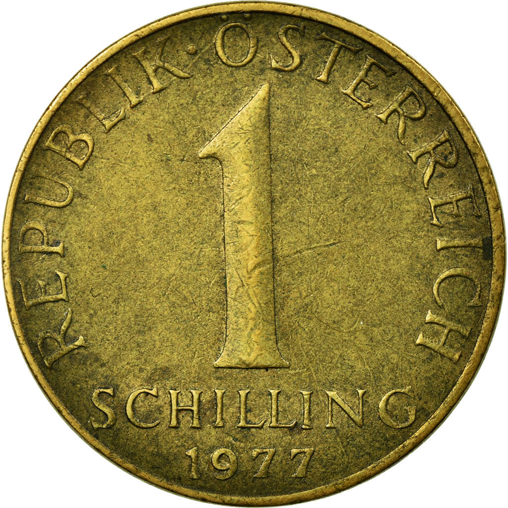 Coin, Austria, Schilling, 1977, EF(40-45), Aluminum-Bronze, KM:2886