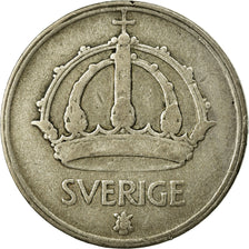 Coin, Sweden, Gustaf V, 50 Öre, 1947, VF(30-35), Silver, KM:817
