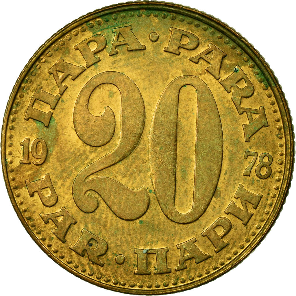 Coin, Yugoslavia, 20 Para, 1978, VF(30-35), Brass, KM:45