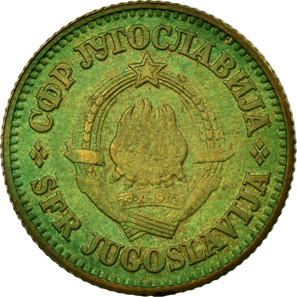 Moneda, Yugoslavia, 10 Para, 1980, BC+, Latón, KM:44