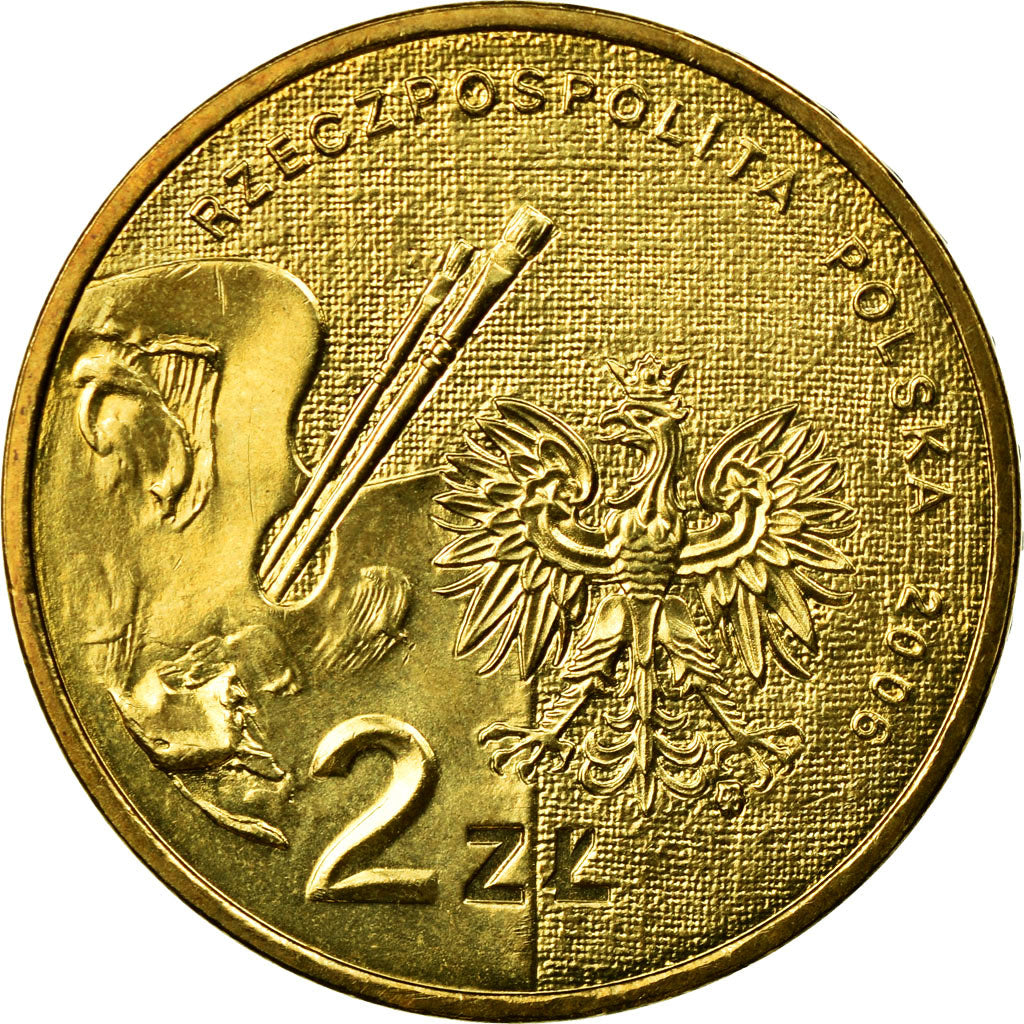 Moneda, Polonia, Aleksander Gierymski (painter), 2 Zlote, 2006, Warsaw, MBC