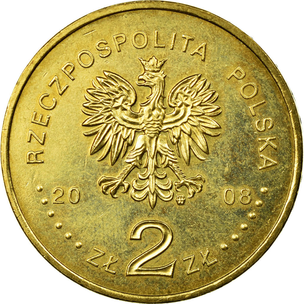 Coin, Poland, Siberian Exiles, 2 Zlote, 2008, Warsaw, EF(40-45), Brass, KM:638