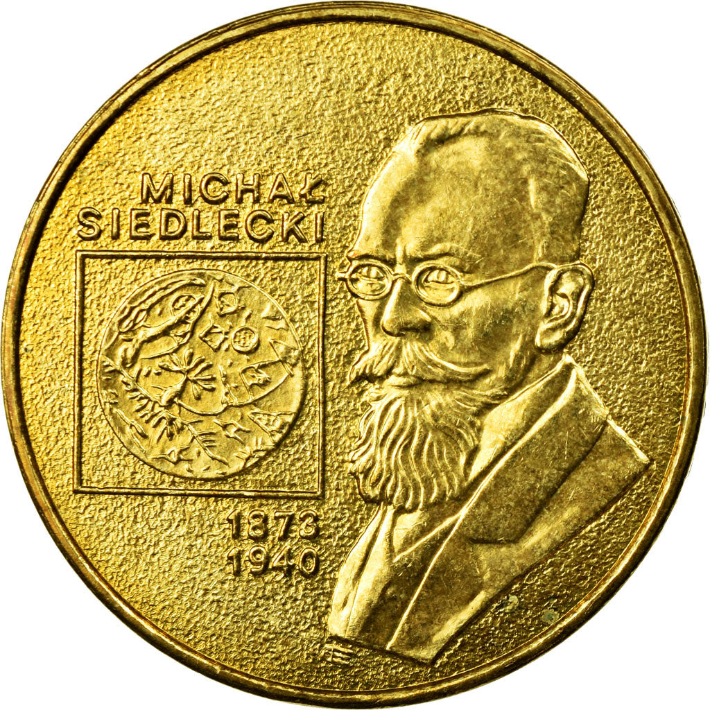 Munten, Polen, Michal Siedlecki, 2 Zlote, 2001, Warsaw, ZF, Tin, KM:421
