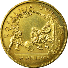 Münze, Polen, Wieliczka Salt Mine, 2 Zlote, 2001, Warsaw, SS, Messing, KM:408