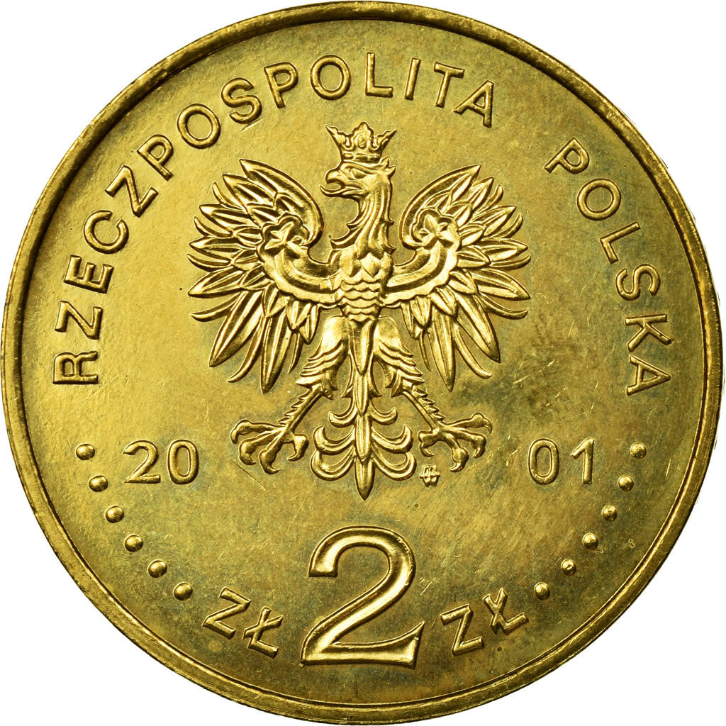 Münze, Polen, Wieliczka Salt Mine, 2 Zlote, 2001, Warsaw, SS, Messing, KM:408