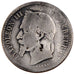 FRANCE, Napoléon III, 50 Centimes, 1864, Bordeaux, KM #814.3, VG(8-10), Silver,