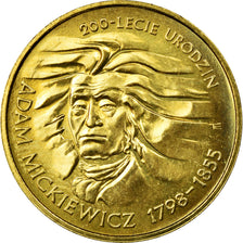 Coin, Poland, 200th Birthday - Adam Mickiewicz, 2 Zlote, 1998, Warsaw
