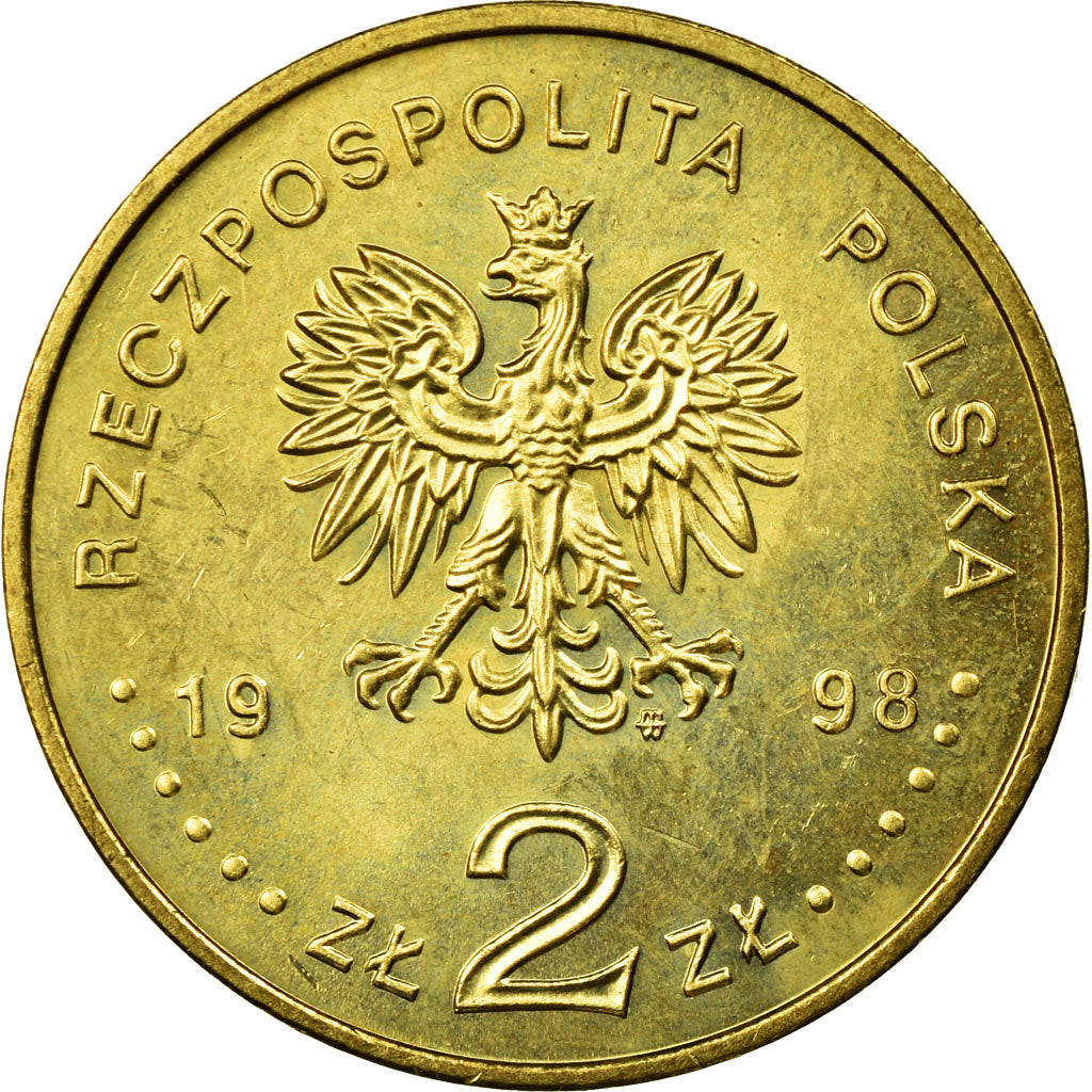 Coin, Poland, 200th Birthday - Adam Mickiewicz, 2 Zlote, 1998, Warsaw