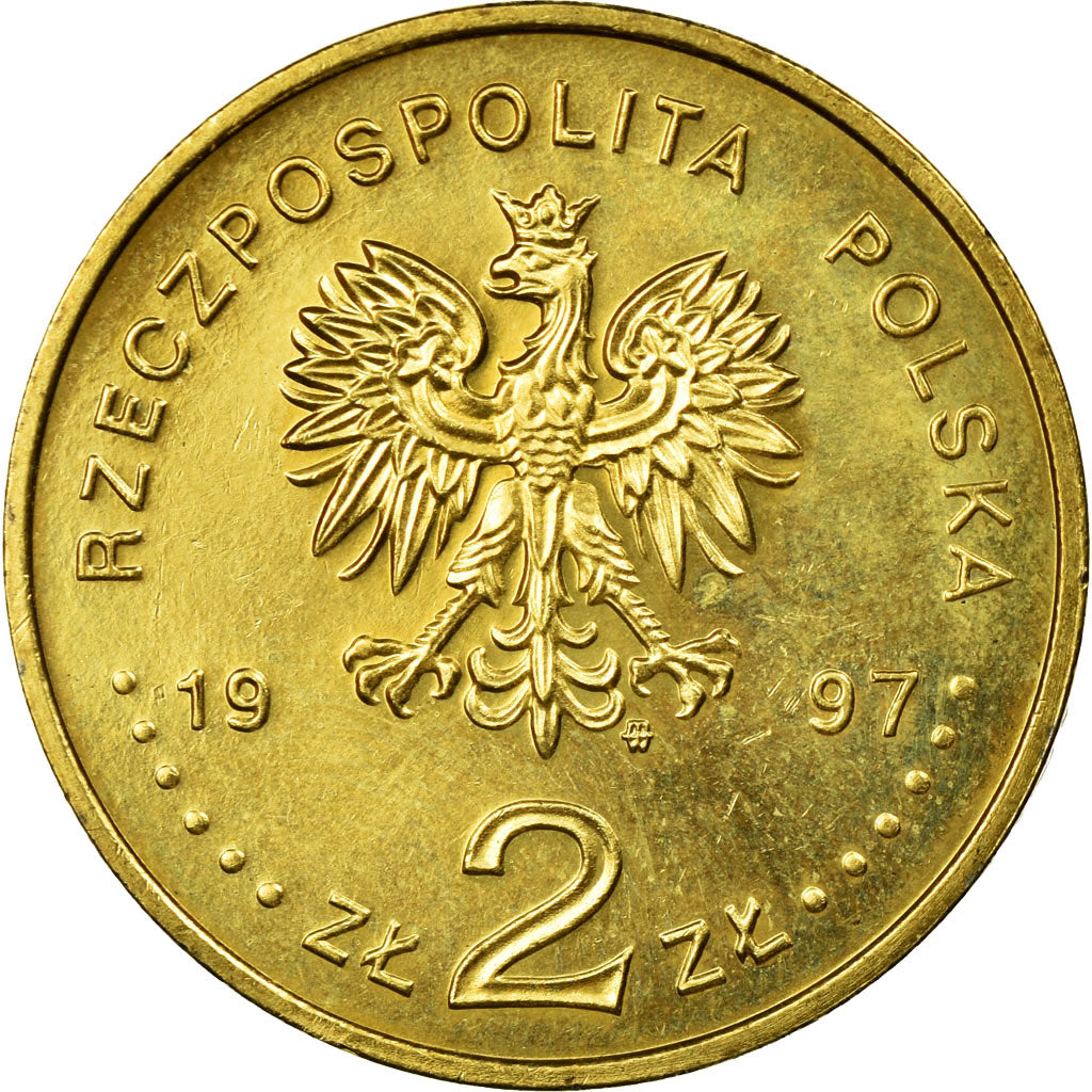 Coin, Poland, 2 Zlote, 1997, Warsaw, EF(40-45), Brass, KM:333