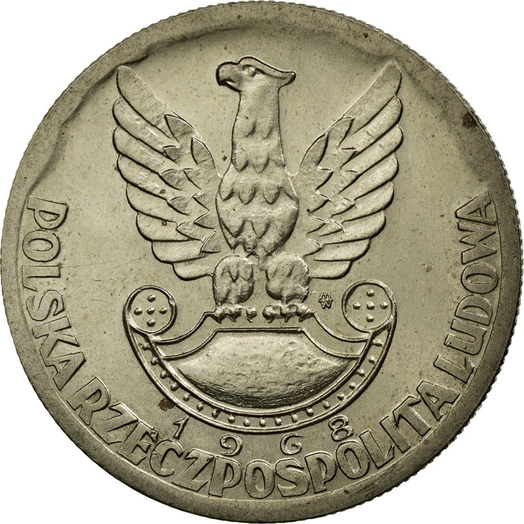 Coin, Poland, 25th Anniversary - Peoples Army, 10 Zlotych, 1968, Warsaw