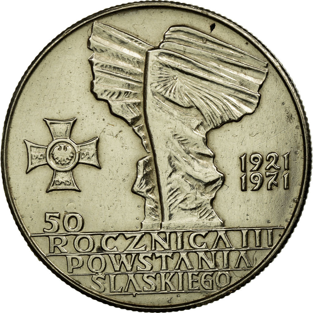 Monnaie, Pologne, 50th Anniversary - Battle of Upper Silesia, 10 Zlotych, 1971