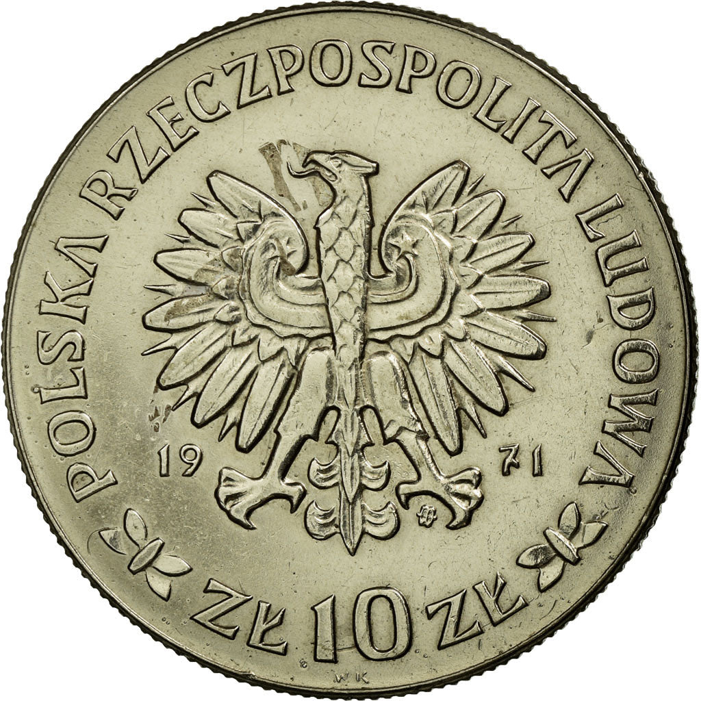 Monnaie, Pologne, 50th Anniversary - Battle of Upper Silesia, 10 Zlotych, 1971