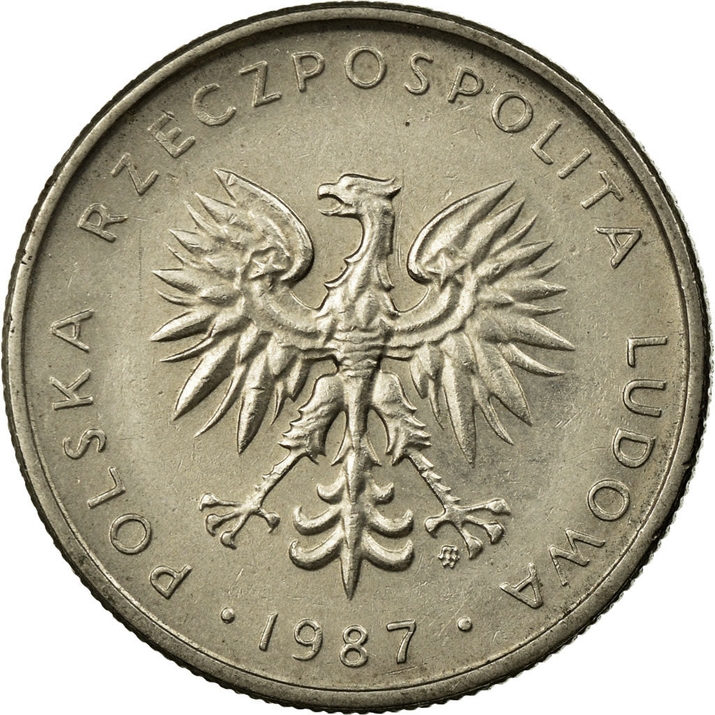 Monnaie, Pologne, 10 Zlotych, 1987, Warsaw, TB+, Copper-nickel, KM:152.1