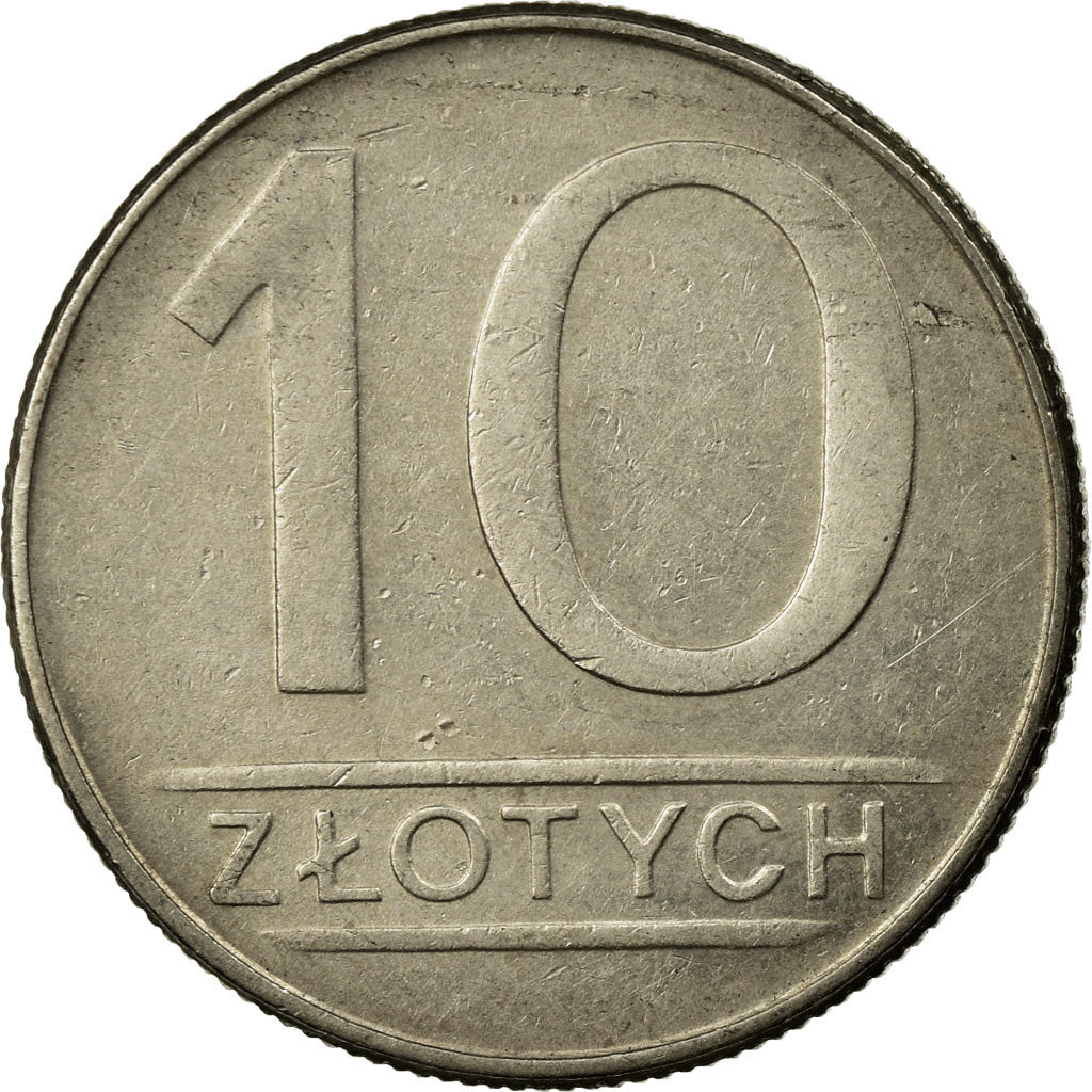 Monnaie, Pologne, 10 Zlotych, 1987, Warsaw, TB+, Copper-nickel, KM:152.1