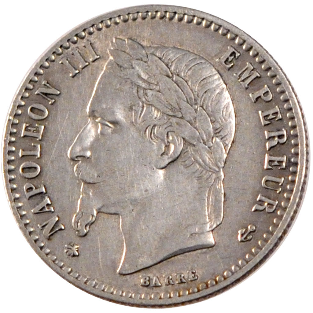 FRANCE, Napoléon III, 50 Centimes, 1868, Paris, KM #814.1, EF(40-45), Silver, 18