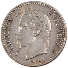 FRANCE, Napoléon III, 50 Centimes, 1868, Paris, KM #814.1, EF(40-45), Silver, 18