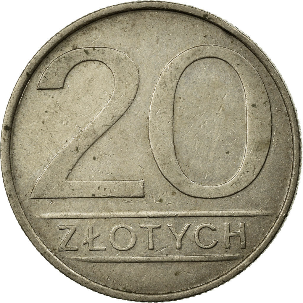 Coin, Poland, 20 Zlotych, 1985, Warsaw, VF(30-35), Copper-nickel, KM:153.1