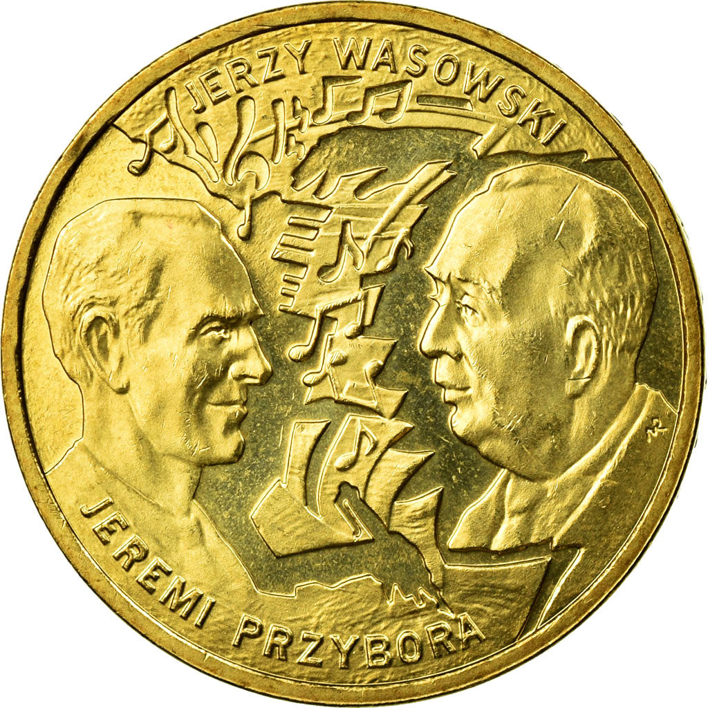Monnaie, Pologne, Jeremi Przybora and Jerzy Wasowski, 2 Zlote, 2011, Warsaw