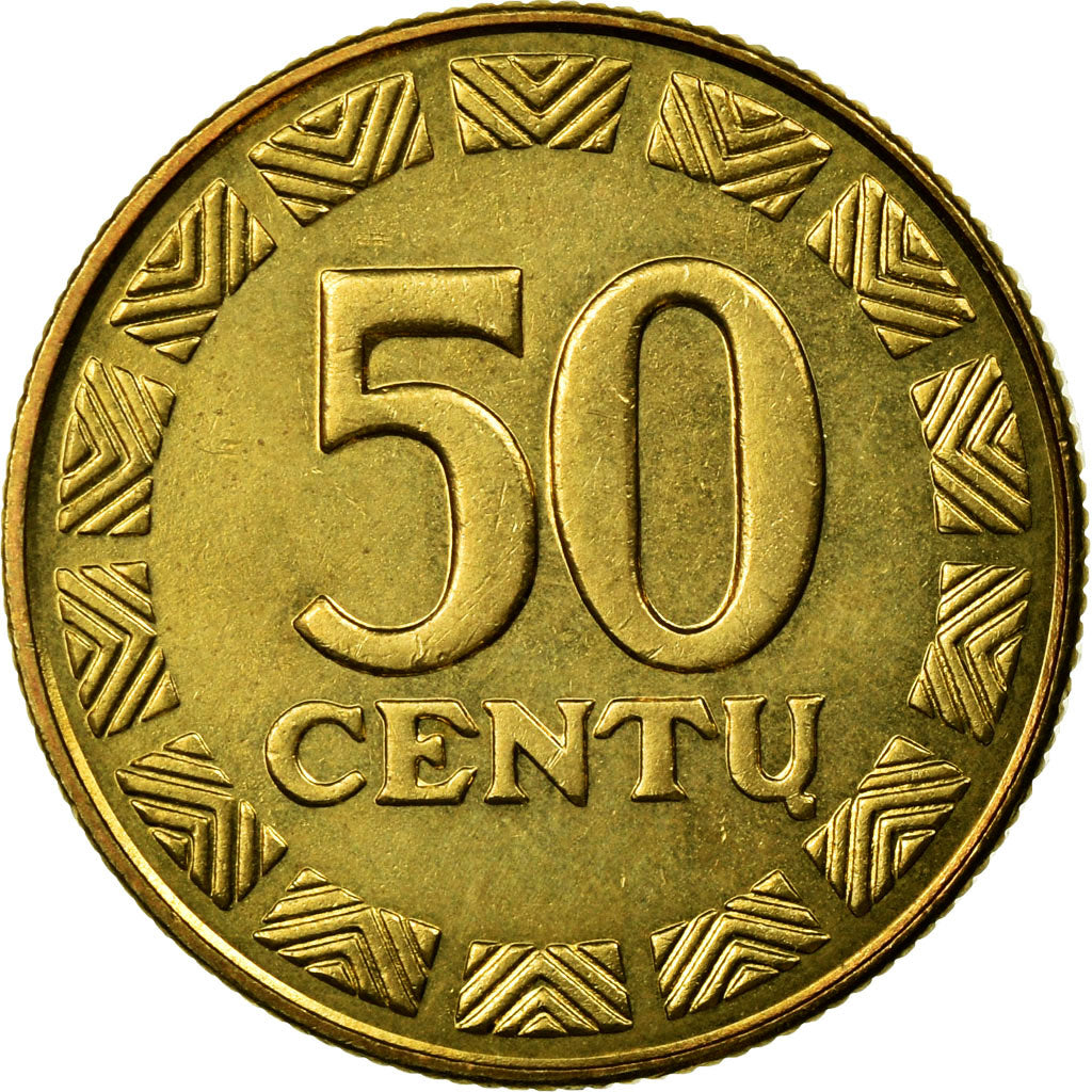 Coin, Lithuania, 50 Centu, 1999, AU(50-53), Nickel-brass, KM:108