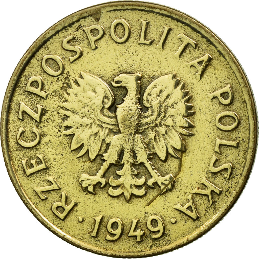 Coin, Poland, 50 Groszy, 1949, Kremnica, EF(40-45), Copper-nickel, KM:44