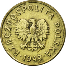Coin, Poland, 50 Groszy, 1949, Kremnica, EF(40-45), Copper-nickel, KM:44