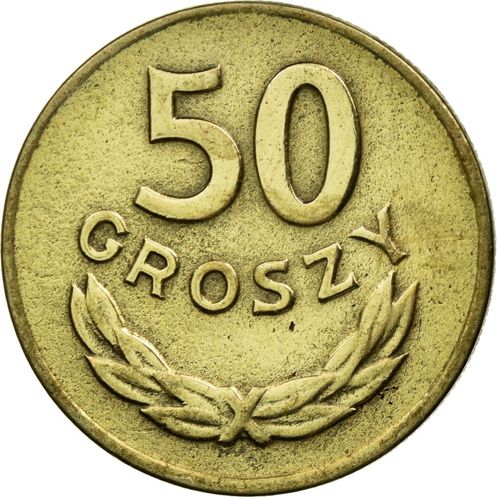 Coin, Poland, 50 Groszy, 1949, Kremnica, EF(40-45), Copper-nickel, KM:44