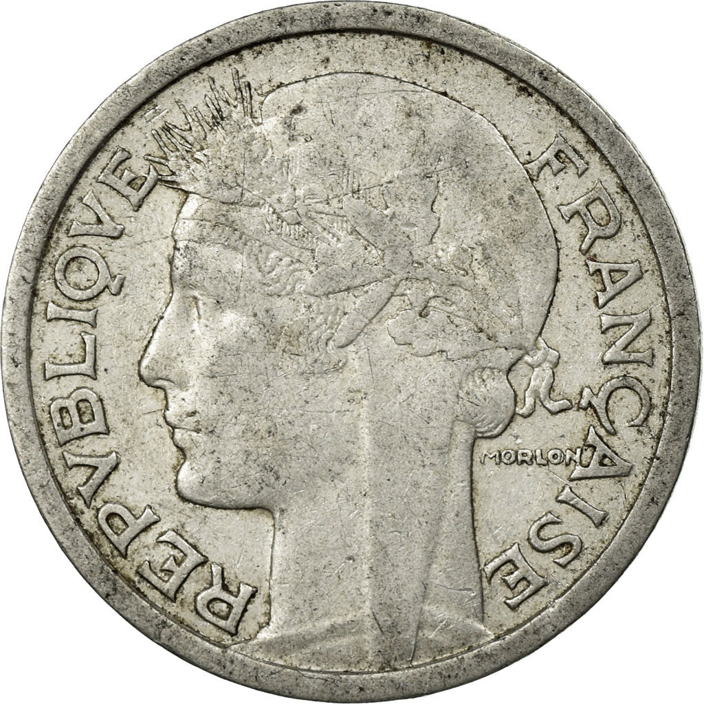 Coin, France, Morlon, Franc, 1946, EF(40-45), Aluminum, KM:885a.1, Gadoury:473a