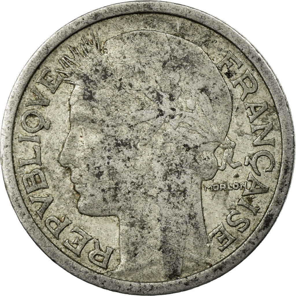 Coin, France, Morlon, Franc, 1944, VF(20-25), Aluminum, KM:885a.1, Gadoury:473a