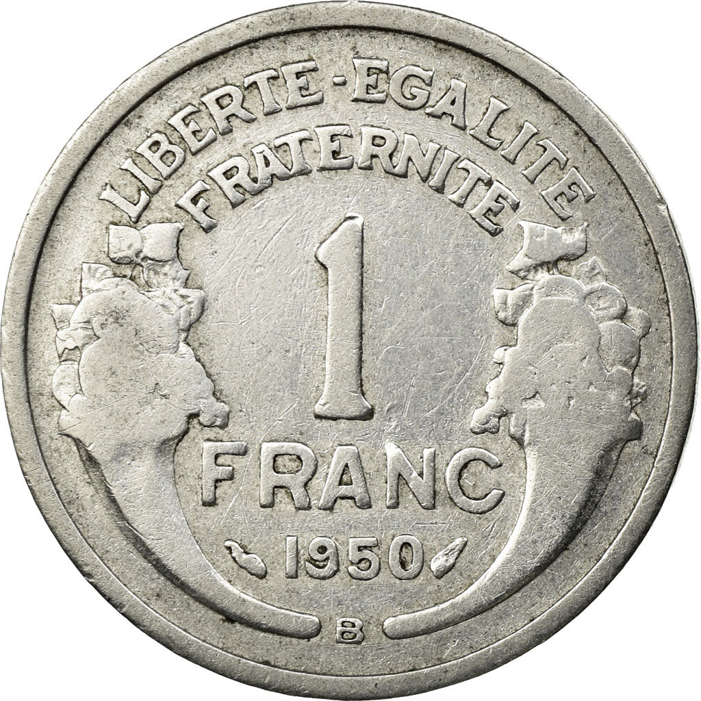 Coin, France, Morlon, Franc, 1950, Beaumont - Le Roger, VF(30-35), Aluminum