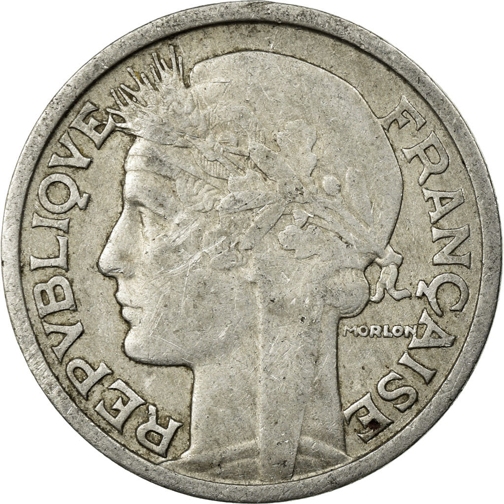 Coin, France, Morlon, 2 Francs, 1946, VF(30-35), Aluminum, KM:886a.1