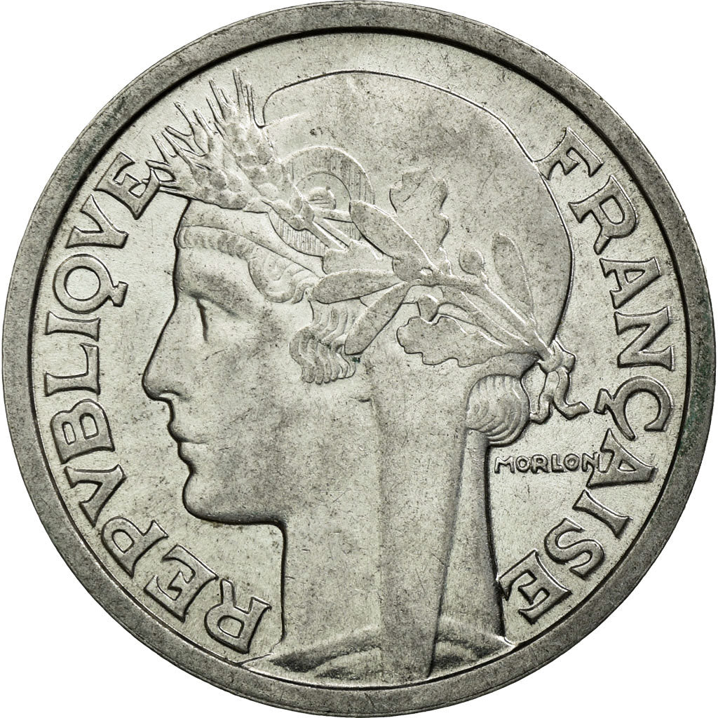 Moneda, Francia, Morlon, 2 Francs, 1959, EBC, Aluminio, KM:886a.1, Gadoury:538c
