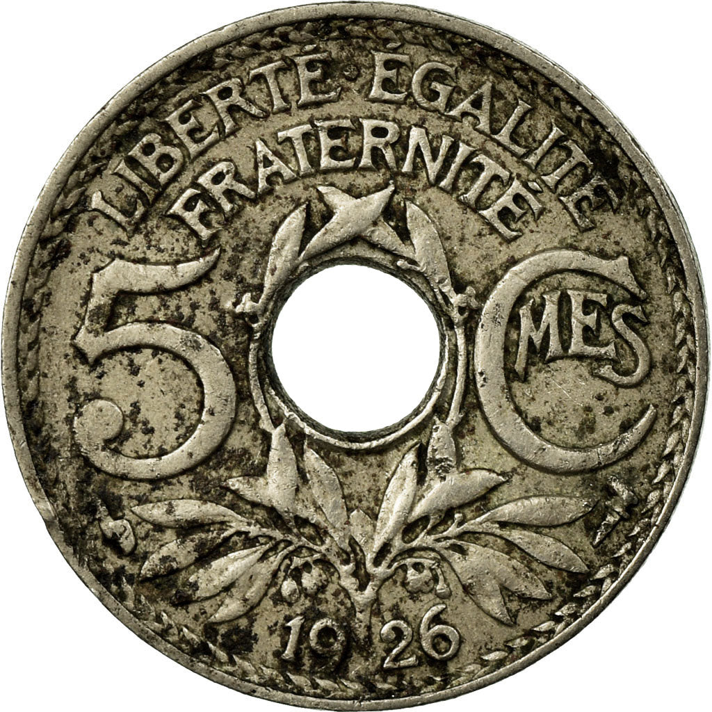 Coin, France, Lindauer, 5 Centimes, 1926, VF(30-35), Copper-nickel, KM:875