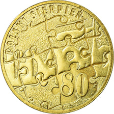 Moneta, Polska, August of 1980, 2 Zlote, 2010, Warsaw, EF(40-45), Mosiądz