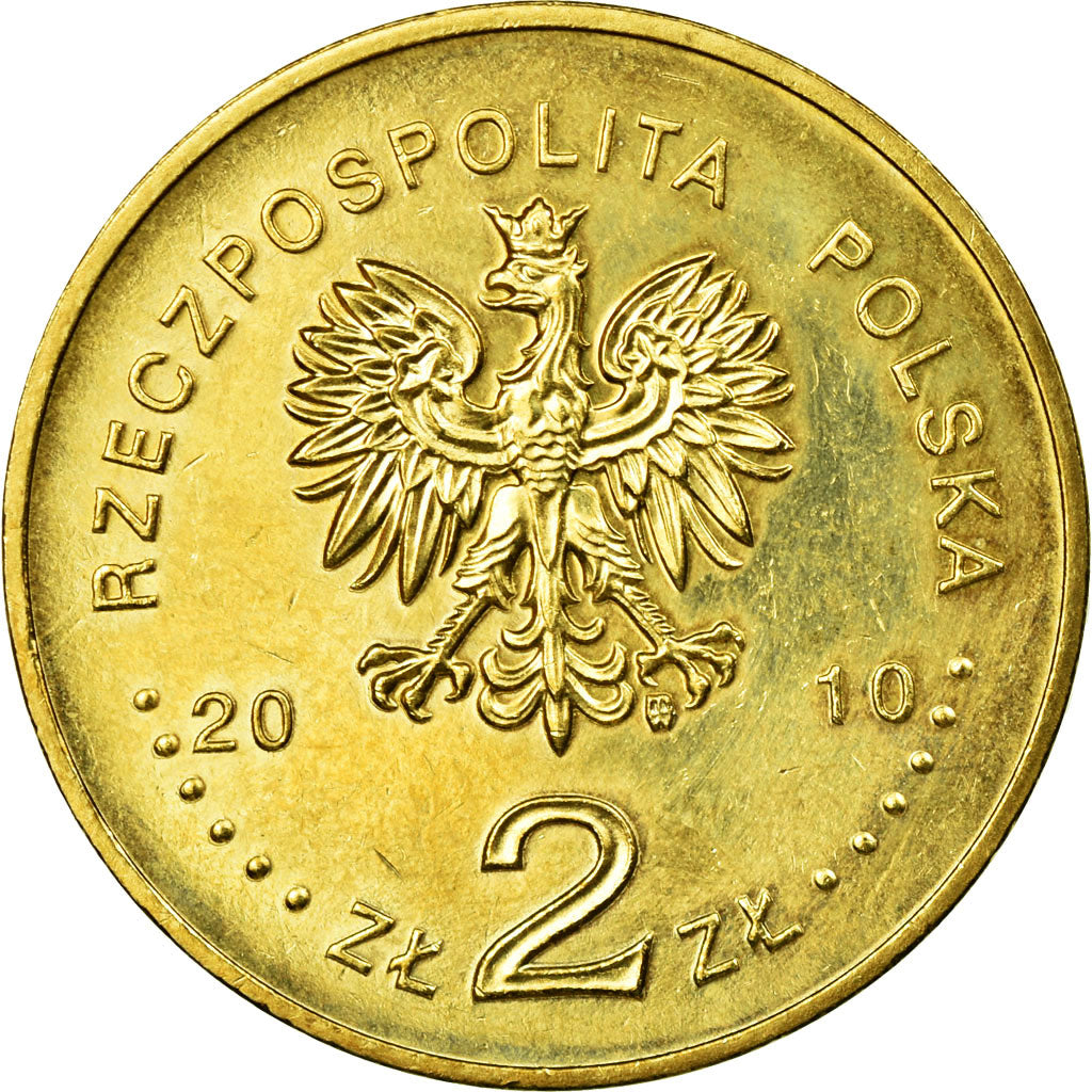 Coin, Poland, City of Gorlice, 2 Zlote, 2010, Warsaw, EF(40-45), Brass, KM:759