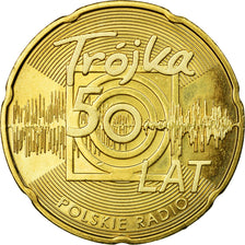 Moneta, Polonia, Polish Radio, 50th Anniversary, 2 Zlote, 2012, Warsaw, BB