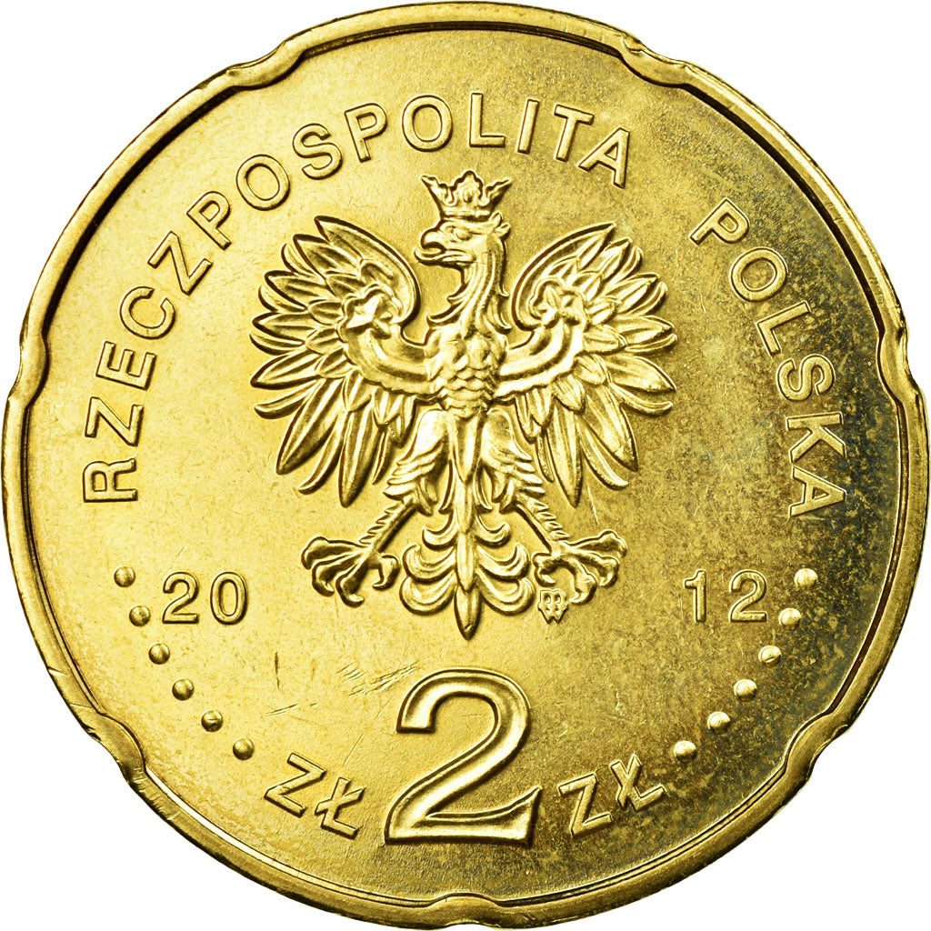 Moneta, Polonia, Polish Radio, 50th Anniversary, 2 Zlote, 2012, Warsaw, BB